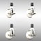 Service Caster 3 Inch 316SS Nylon Wheel Swivel 1-3/4 Inch Expanding Stem Caster Set Brake SCC SCC-SS316EX20S314-NYS-TLB-134-4 - alternate 1